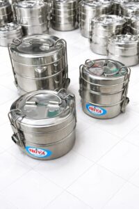 multi layer steel lunch box